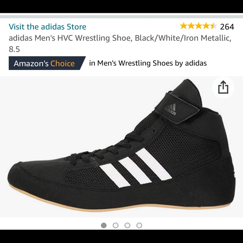 Adidas men’s wrestling shoes size 8 1/2